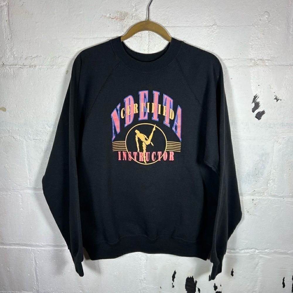 Vintage Hanes NDEITA Dance Instructor Crewneck Sweatshirt Size xLarge USA